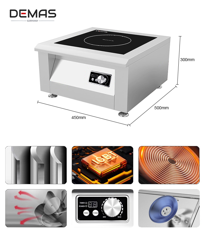 Bếp từ đơn 5000W mặt phẳng