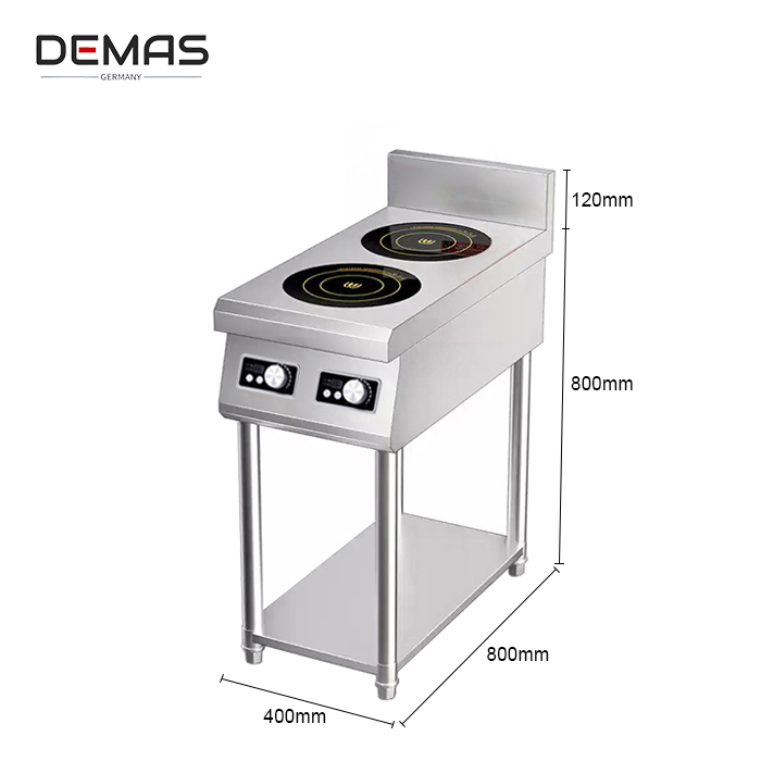 Kích thước bếp từ đôi 5000W đặt dọc