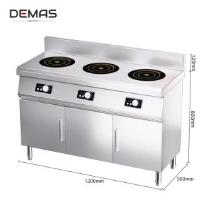 Mẫu bếp từ công nghiệp 3 họng