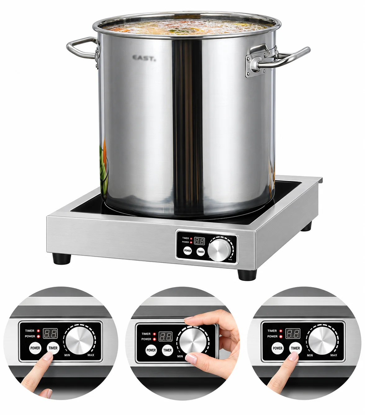 Hướng dẫn sử dụng bếp từ công nghiệp 3500W Demas