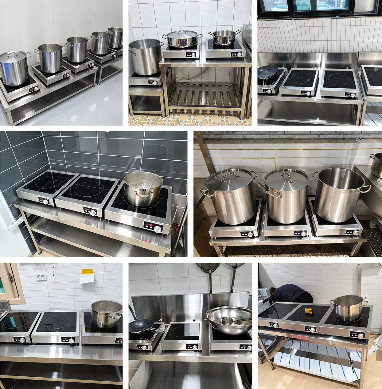 Một số hình ảnh dự án hệ thống bếp từ 3500W đã lắp đặt