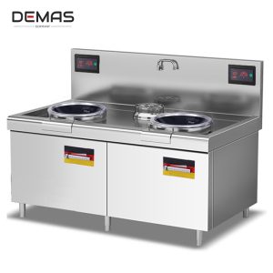 bếp từ công nghiệp đôi mặt lõm 8kw