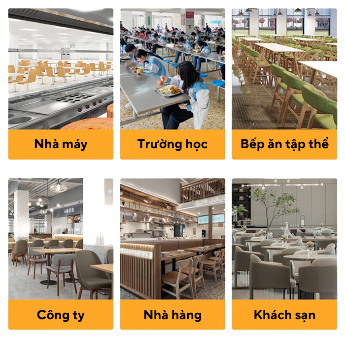 Bếp từ công nghiệp đôi 15kw mặt lõm sử dụng ở những đâu