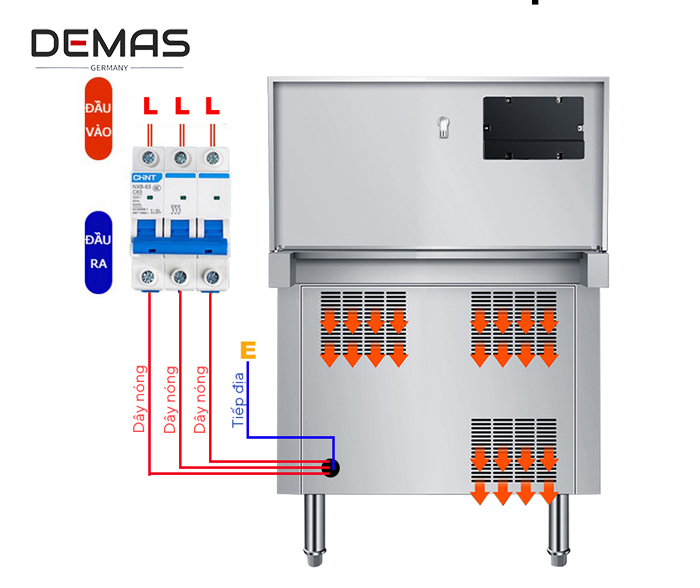 Hướng dẫn lắp đặt bếp từ đơn công nghiệp 30kw chảo D1000
