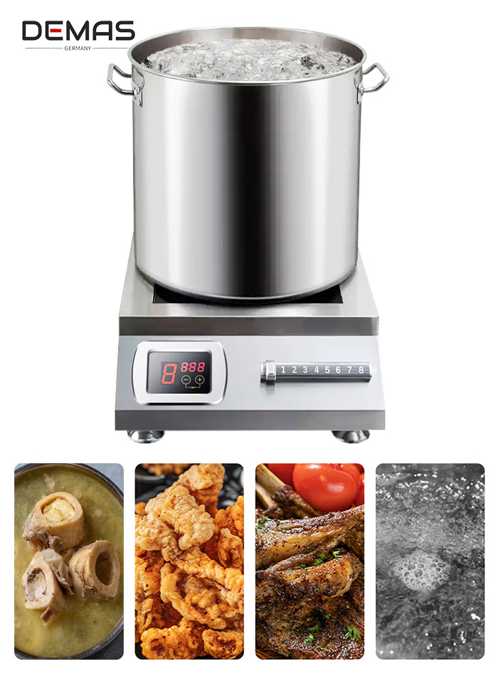 Chức năng chính của bếp từ công nghiệp 5kw mặt phẳng