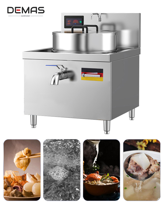 Chức năng chính của bếp hầm điện từ công nghiệp 200 lít