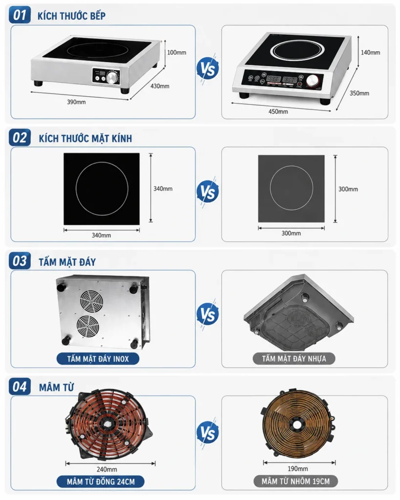 Bếp từ công nghiệp Demas