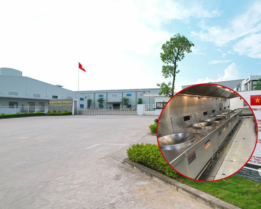Dự án bếp từ công nghiệp 2000 suất ăn cho nhà máy Doosun